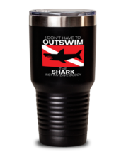 30 oz Tumbler Stainless Steel Insulated  Funny I don&#39;t have to swimout the  - £27.85 GBP
