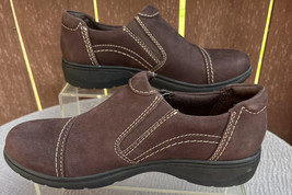 Women&#39;s Clarks Brown Leather Comfort/Casual Shoes Size 7M - $38.40