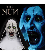 The Nun Full Head Mask Cosplay Conjuring Valak Horror Prop Alternate Ver... - £31.16 GBP