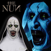 The Nun Full Head Mask Cosplay Conjuring Valak Horror Prop Alternate Ver... - £30.66 GBP