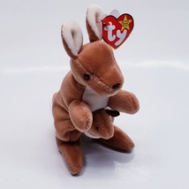 Vintage 1996 TY Beanie Baby Original Pouch The Kangaroo w/ Tags And Errors - $10.78