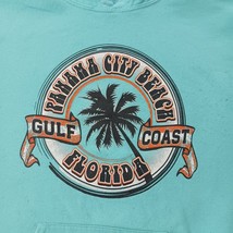 Fruit Of The Loom PANAMA CITY BEACH Men's Turquoise Hoodie Pullover Sweatshirt M image 9