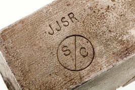 Vintage J &amp; J Smelting and Refining Old Pours Bar .999 Silver 101 Ounces - $6,808.76