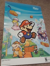 Super Smash Bros Brawl/Super Paper Mario 15,5&#39;&#39; x 11,5&#39;&#39; Affiche double face - £11.09 GBP