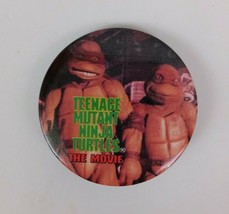 1991 Teenage Mutant Ninja Turtles The Movie Donatello &amp; Raphael 2&quot; Pin B... - $3.87