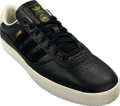 Adidas Men&#39;s Puig Indoor Core Black Leather Skatebording Shoes ID1745 - £54.91 GBP