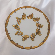 White and Gold Unmarked Saucer # 22621 - £3.91 GBP