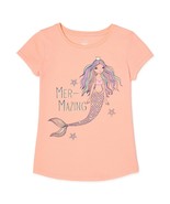 Wonder Nation Girls Graphic T Shirt XXL (18) Mer-Mazing Orange Short Sle... - £7.75 GBP