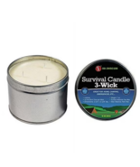 Emergency Survival Candle 3 Wick 36 Hour Wilderness Outdoor Heat Tin Cam... - $217.89 MXN