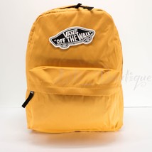 NWT Vans Realm Backpack School Bag Laptop VN0A3UI6LSV Mustard Yellow Black White - £26.50 GBP