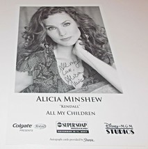 Alicia Minshew Autograph Reprint Photo 9x6 All My Children 2007 Tainted Dreams - £7.98 GBP