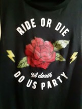 Ride Or Die &#39;Til Death Do Us Party Sleeveless Shirt Bella + Canvas Size L Large - £7.39 GBP