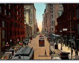 Dearborn Street View From Van Buren Chicago Illinois IL UNP DB Postcard W7 - $4.90