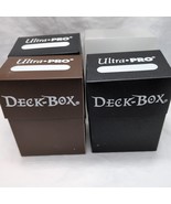 Set Of (4) Ultra Pro 60ct Deck Boxes Black Brown Clear - $15.83