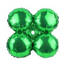 17&quot; Green Quad Mylar Balloon - $1.89