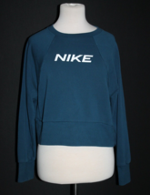 Nike Women&#39;s Get Fit Fleece Training Crop Crew Neck Sweatshirt Sz Small ... - £17.72 GBP