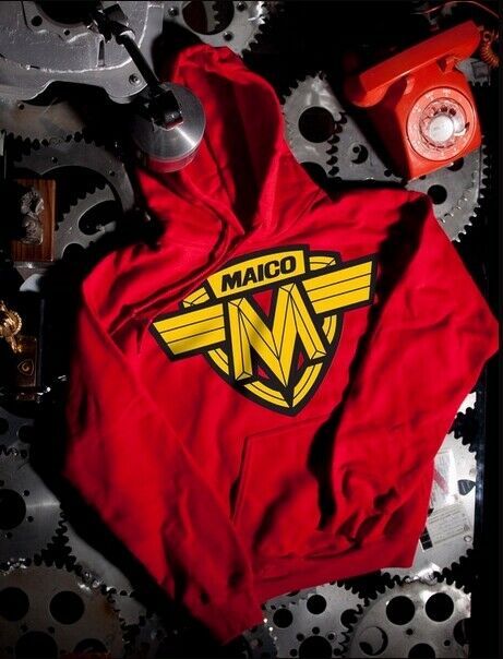 Maico Logo Red Pullover Hoodie  NEW Fast Free Ship