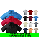 Guayabera Kids Toddler Junior Beach Wedding Baptism Button-Up Casual Dre... - $467.61 MXN