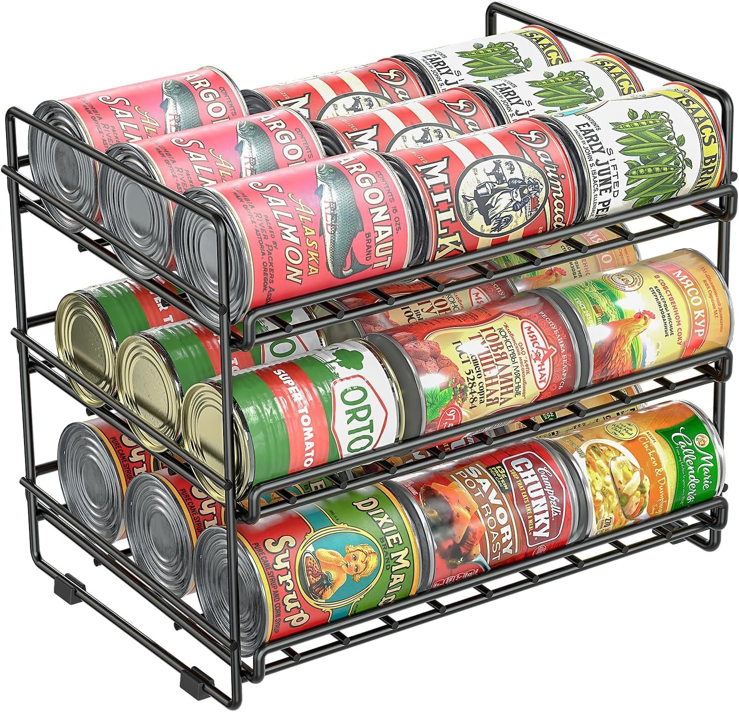 Sufauy 3 Tier Can Organizer, Kitchen Details Canned Food Storage Rack,, ... - $33.99