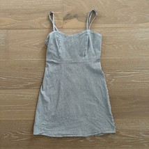 Brandy Melville Karla Striped Mini Dress Blue White One Size - $29.99