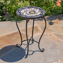 Mosaic Tile Furniture with Black Metal Frame and Patterned Tile Tops (Montezuma  - £64.35 GBP+