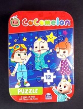 Cocomelon mini puzzle in collector tin 12 pcs New Sealed - £3.14 GBP