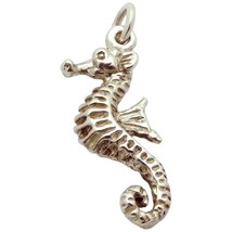 Vintage Sterling Silver 3D Seahorse Ocean Theme Charm Pendant 1960s - $35.00