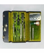 Vintage German Precision Drawing Drafting Draughting Set With Case - $951.78 MXN