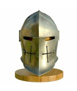 Medieval Knight Armor Crusader New Templar Helmet Helm with liner X-Mas ... - £58.55 GBP