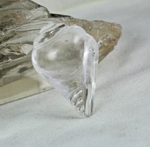 Natural Rock Crystal Quartz Shank Carved 153 Ct Divine Gemstone Spiritual Decor - £75.64 GBP