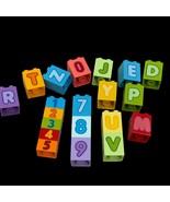 20 Pc Duplo Multicolored Educational Building Blocks With Numbers &amp; Letters - €8,27 EUR