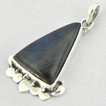 925 Sterling Silver Labradorite Gems Handmade Pendant Necklace Women PSV-1810 - £23.81 GBP+