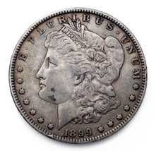 1899 Argent Morgan Dollar En Extra Fin XF État, M Tonifiant - $167.89