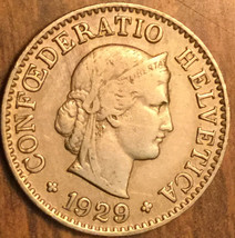 1929 Switzerland 5 Rappen Coin - £1.76 GBP