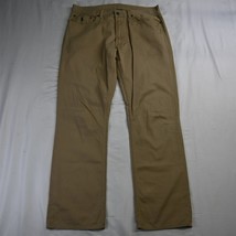 Polo Ralph Lauren 36 x 32 650 Straight Brushed Khaki Twill Mens Jeans - $29.99