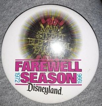 Disneyland Main Street Electrical Parade Pin FAREWELL SEASON 1972 1996 with tag - £7.10 GBP