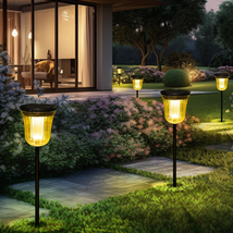 Solar Lights for Outside,200 Lumens Super Bright Solar Pathway Lights Ou... - $28.43