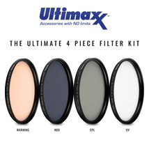 ULTIMAXX 105mm 4 Piece Multi Coated HD Filter Kit 105mm (UV, CPL, Warmin... - £43.24 GBP