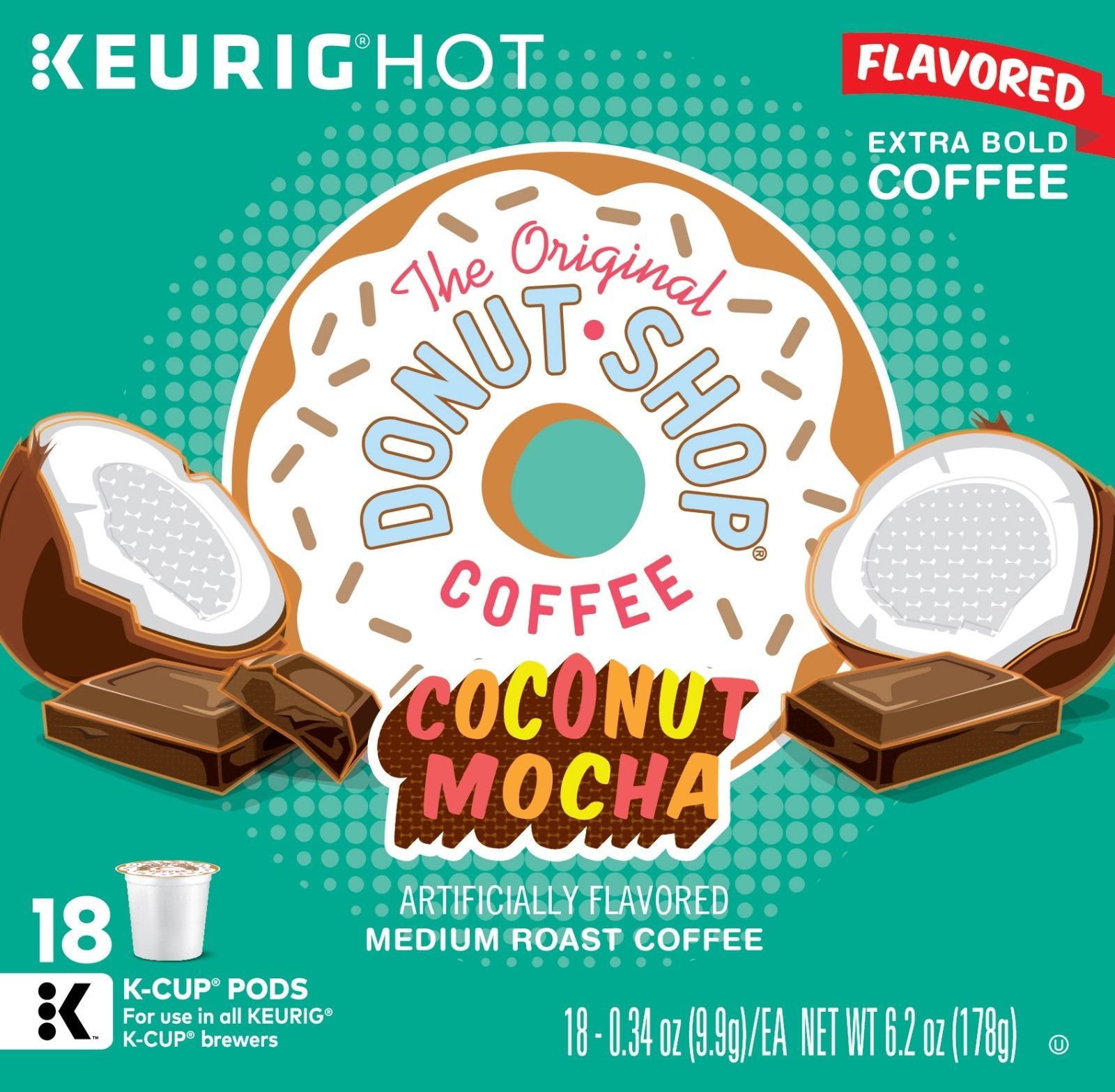 The Original Donut Shop Coconut + Mocha Coffee 18 to 144 K cups Pick Any... - $19.89+