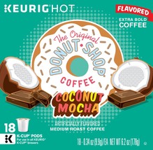 The Original Donut Shop Coconut + Mocha Coffee 18 to 144 K cups Pick Any Size - £15.89 GBP+