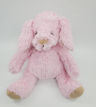 Pem America Bunny Rabbit Pink Tan w Sewn Face 11&quot; Plush Soft Stuffed Toy B350 - £10.23 GBP