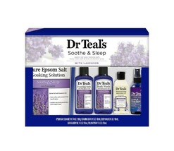 Dr. Teal&#39;s Bath and Body Soothe &amp; Sleep Gift Set: W/ Lavender Oil &amp; Pillow Spray - £20.93 GBP