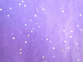 SEQUIN SPARKLE PURPLE GIFT WRAP TISSUE PAPER 10 SHEETS 20&quot; x  20&quot; EACH S... - £5.53 GBP