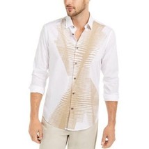 Alfani Mens Classic-Fit Abstract Line-Print Shirt, Size XXL - £16.33 GBP
