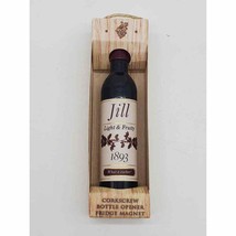 Corkscrew Wine Opener Magnet - Personalized with Jill - £8.31 GBP