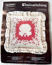 Vintage Janlynn Charmin Chainstitching Pillow Kit - Chrysantheme 14&quot; x 14&quot; - $14.20