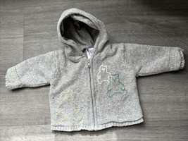 Baby GAP Grey Cotton Wool Blend Baby Sweater Jacket Size 3-6 Months - $92.00 MXN