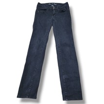 American Eagle Jeans Size 2 26&quot;x29&quot; Super Stretch Skinny Jeans Black Den... - $30.68
