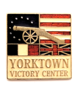 Yorktown Victory Center Pin Colonial Flag Cannon Historic Virginia Souvenir - $12.99