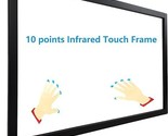 65 Inch Interactive 10 Points Infrared Ir Touch Screen Overlay Frame Fre... - $479.99